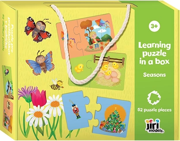 Puzzle óvodásoknak dobozban – Évszakok