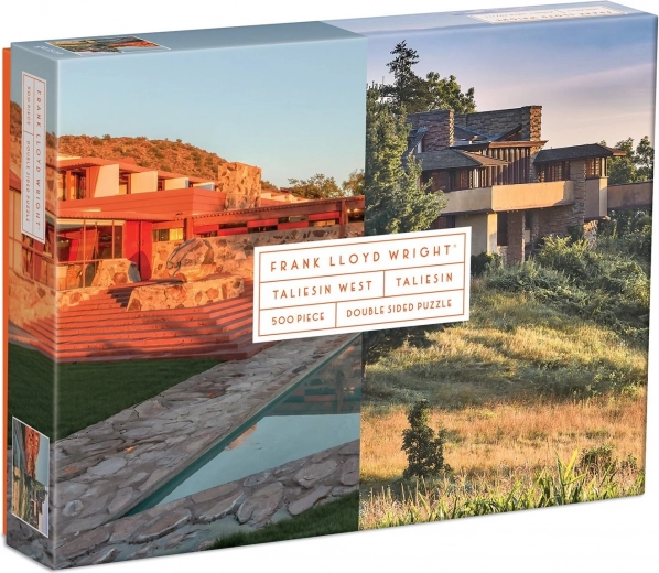 Kétoldalas puzzle Frank Lloyd Wright: Taliesin és Taliesin West, 500 darab