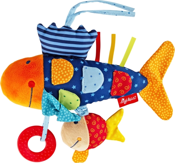 Aktív plüss halacska babáknak 26 cm Sigikid