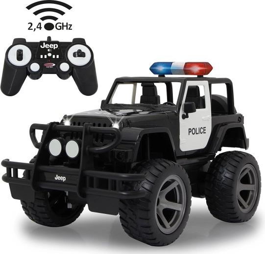 RC Jeep Wrangler Police távirányítóval