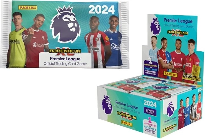 Panini Premier League 2024 Adrenalyn XL gyűjtőkártyák – 36 csomag
