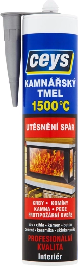 Kályhások hőálló tömítője 310 ml fekete CEYS