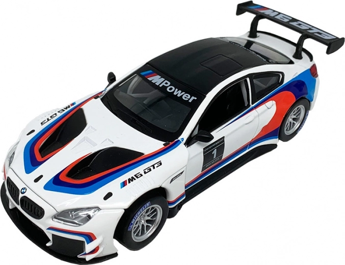 Fém BMW M6 GT3 modell 1:32 világítással és hangokkal