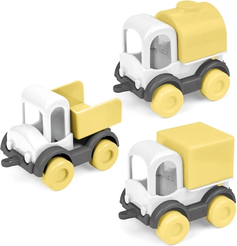 Wader Kid Cars Trio napfényes reggel – 3 darabos kisautó szett (10 cm)