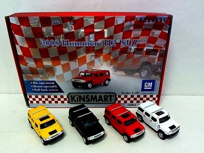 Hummer fém autómodell 1:40 méretarányban, nyitható ajtókkal