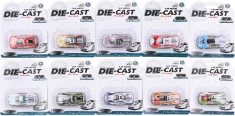 Fém versenyautó bliszteren