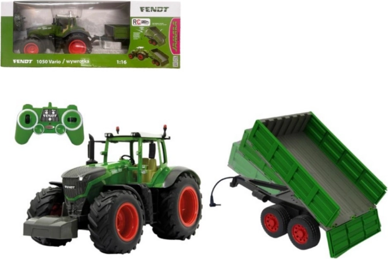 RC traktor Fendt 1050 Vario 1:16 pótkocsival – Jamara