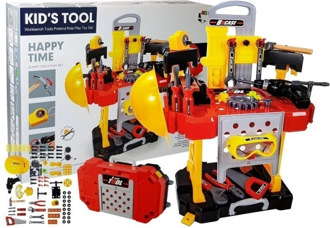 3 az 1-ben gyerek műhely szerszámokkal és bőrönddel