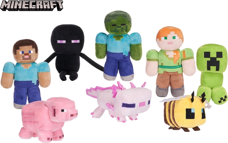 MINECRAFT plüssfigurák – puha játékok gyerekeknek és gyűjtőknek