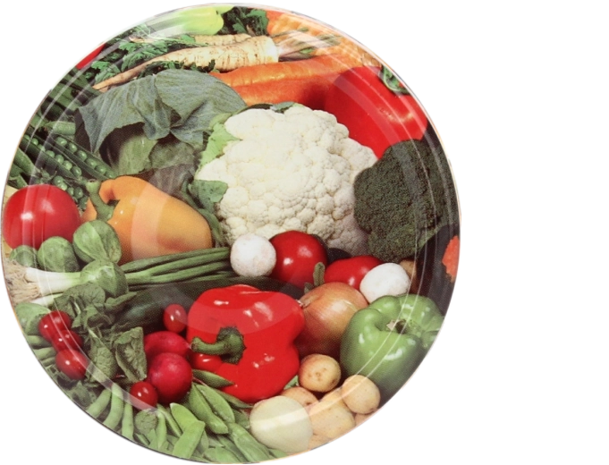 Fém befőttes tető 66 mm karfiol mintával