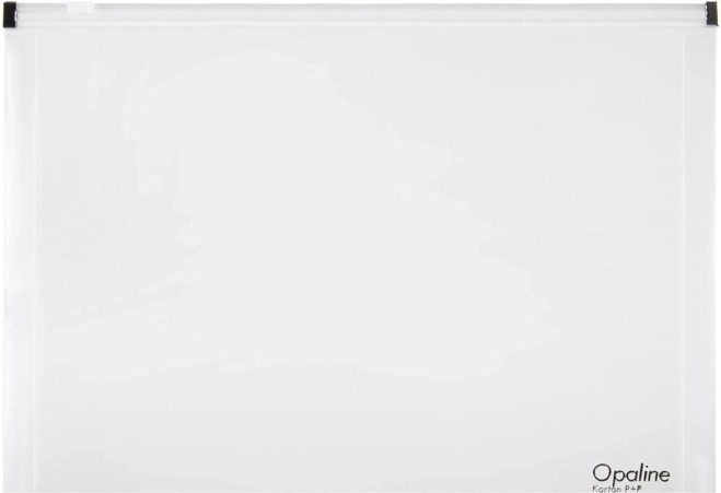 Átlátszó A5-ös cipzáras tasak Opaline