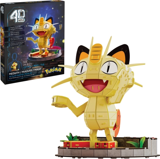 4D Build Pokémon Meowth 3D-s összeállítható puzzlemodell