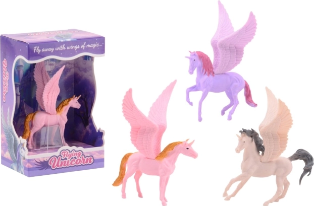 Egyszarvú figura szárnyakkal