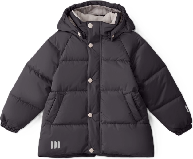 LEOKID Leni téli steppelt kabát Carbon Grey, 122-es méret