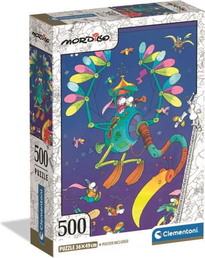 Clementoni puzzle 500 darabos MORDILLO Repülőgép