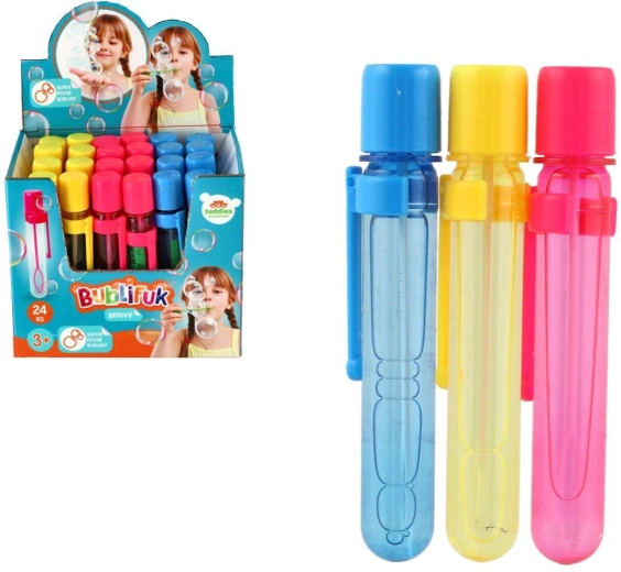 Mini géles buborékfújó 20 ml (12 cm, 3 szín) – 1 db