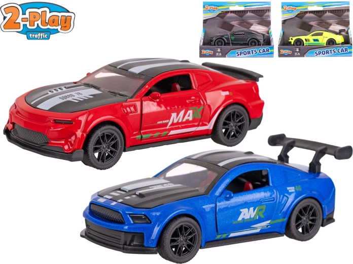 2-Play Traffic sportautó visszahúzós mechanizmussal, 11,5 cm