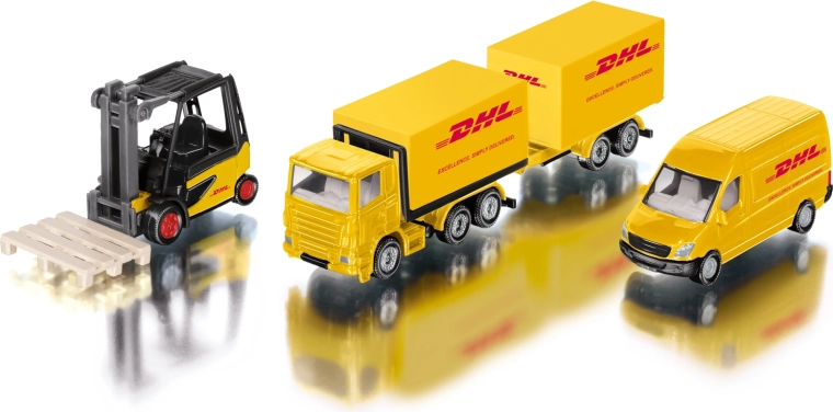 DHL logisztikai ajándékkészlet – járművek – 1 darab