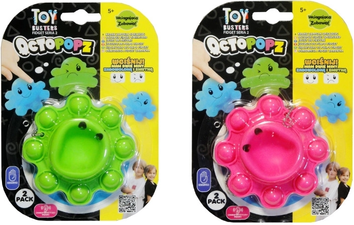 Fidget polip – kétoldalas nyomkodható játék (2 db)
