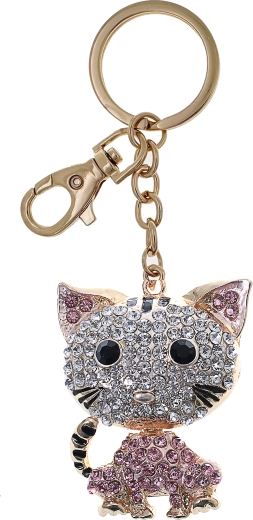 Arany macska kulcstartó