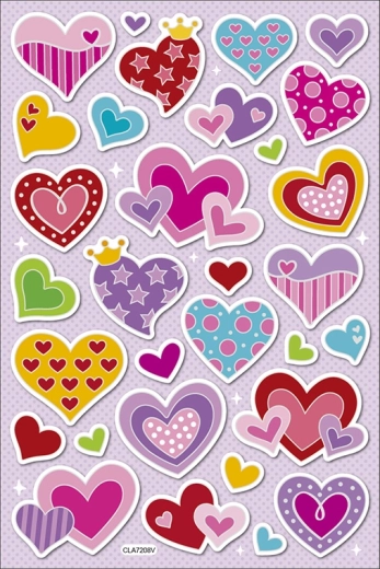 Szívecskés matricák 30 db