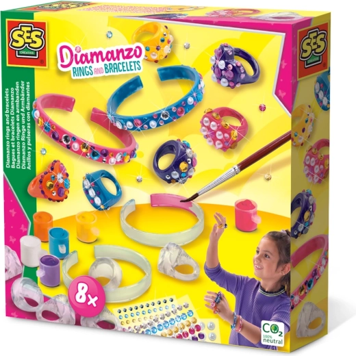 SES Creative Diamanzo gyűrűk és karkötők kreatív készlet