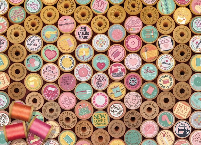 Puzzle Boldog hímzés 1000 darab COBBLE HILL