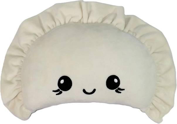 Plüss pierogi 60 cm krémszínű