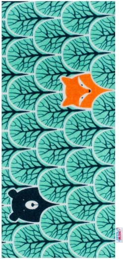 Türkiz állatmintás flanel pelenka