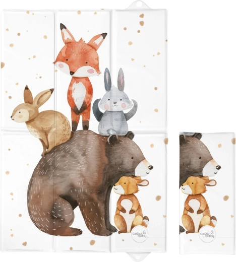 Ceba Baby utazó pelenkázó alátét Basic Forest Friends 60 × 40 cm
