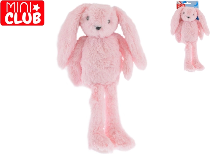 Mini Club plüss rózsaszín nyuszi hosszú lábakkal 37 cm