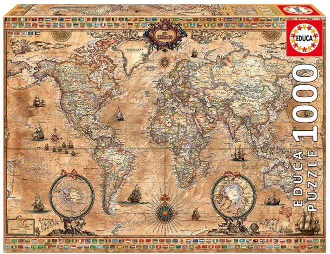 1000 darabos puzzle, Antik térkép