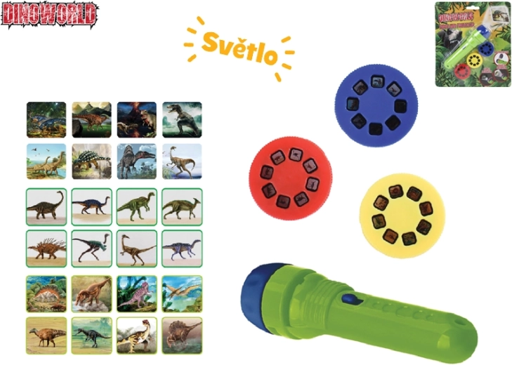 Dinoworld dinoszauruszos vetítőlámpa, 24 kép