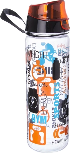 Fitness sportkulacs kupakkal 0,75 l