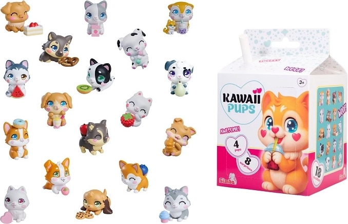 SMBA kawaii kiskutyák szett 4 db