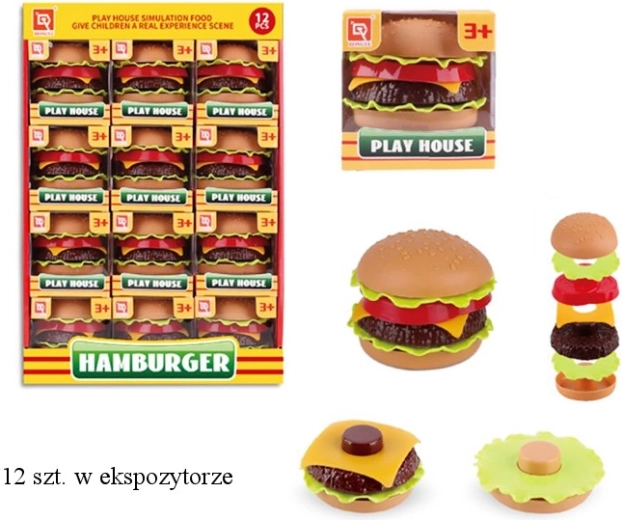 Gyerek konyhai játékkészlet – hamburger