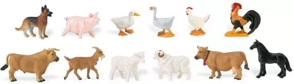 Élet a farmon – zsák miniatűrökkel (48 db)