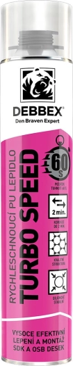 Turbo Speed szerelő PUR hab 750 ml – gyorsan keményedő