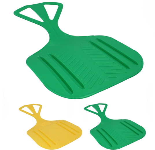 Alma alakú műanyag csúszka gyerekeknek és felnőtteknek