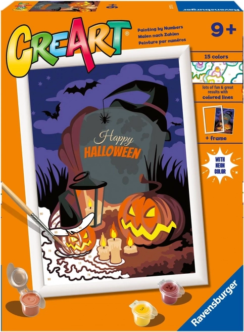 CreArt halloween hangulat – számok szerinti festés