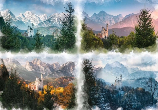RAVENSBURGER Puzzle Neuschwanstein a négy évszakban 18000 darab