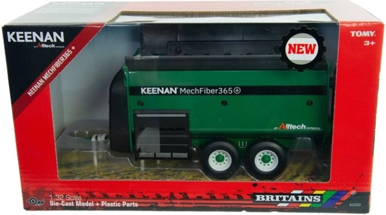 Britains Keenan Mech Fibre 365 pótkocsi 1:32 méretarányban