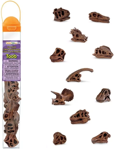 Safari Ltd. TOOBS tuba – dinoszaurusz koponyák