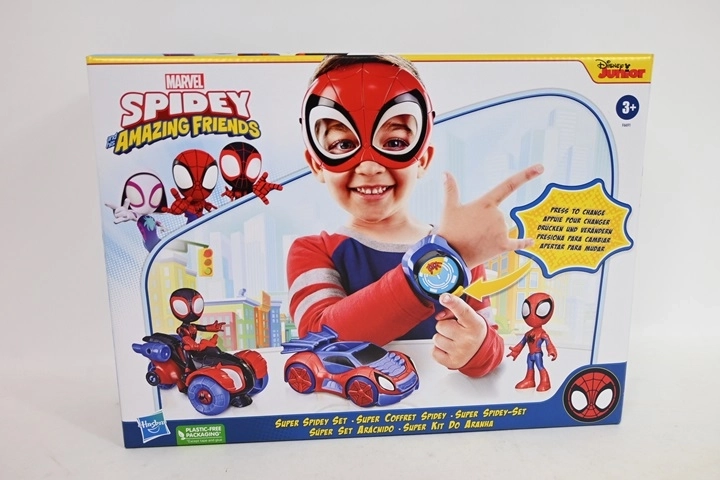 Spidey és csodálatos barátai – 2 jármű és 2 figura szett maszkkal és csuklópánttal