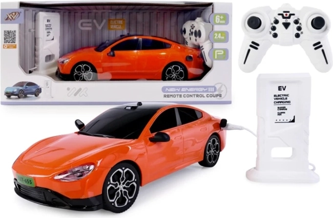 Távirányítós elektromos autó töltőállomással
