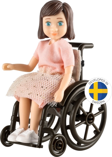 Lundby baba kerekesszékben – készlet babaházhoz