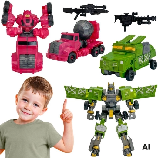 Woopie 4 az 1-ben átalakuló robotok, harci járművek