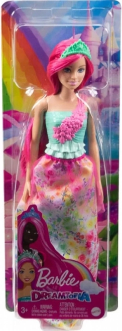 Barbie Dreamtopia hercegnő baba málnaszínű hajjal – 1 db
