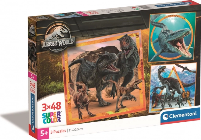 CLEMENTONI Puzzle Jurassic World 3x48 darab