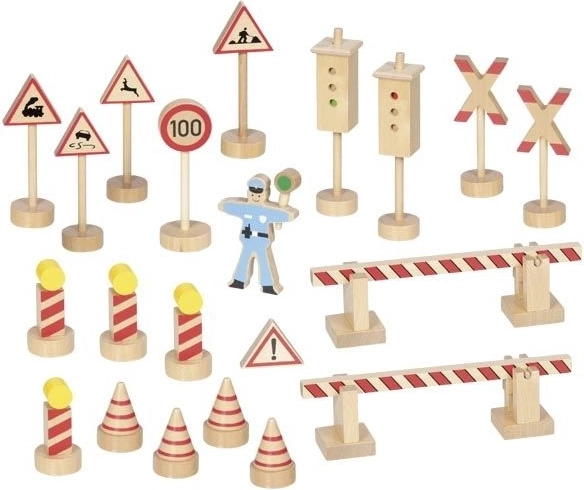 Goki közúti és vasúti táblák készlete